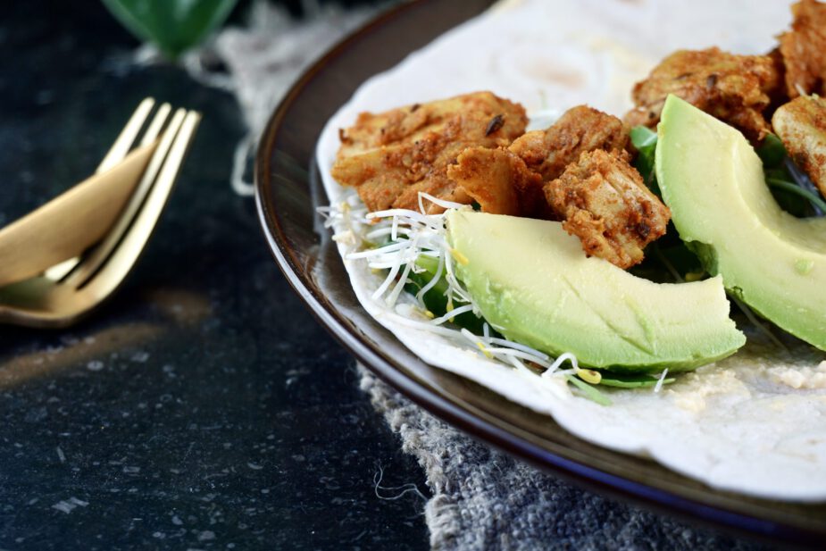 recept no chicken wraps